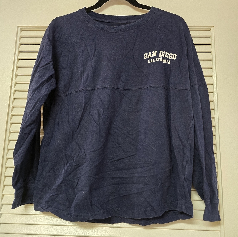 Popular - San Diego California 100% Cotton Long-Sleeve Travel Top